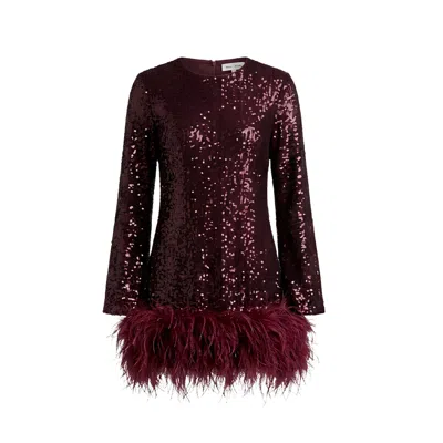 Glam On You Women's Red Tansy Dress In Burgundy