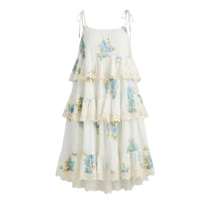 Glam On You Women's White Aveline Dress Short