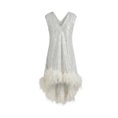Glam On You Women's White Ayla Gown