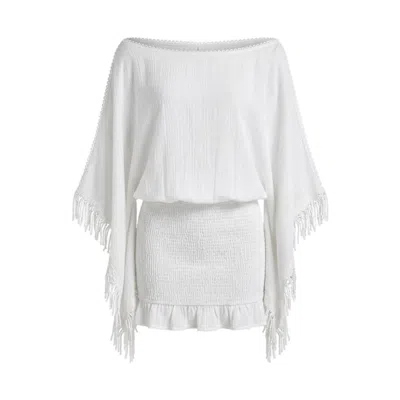 Glam On You Women's White Caspia Dress Short