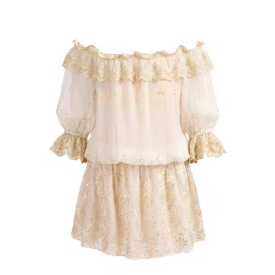 Glam On You Women's White Ciela Dress Short In Neutral