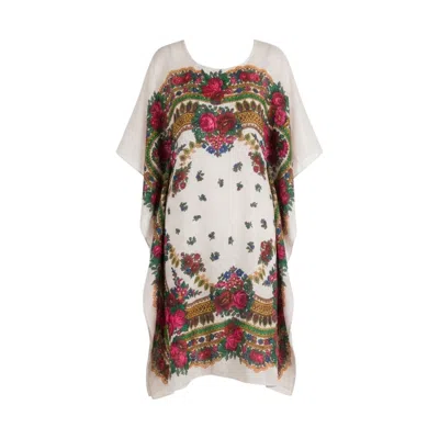 Glam On You Women's White Marina Kaftan