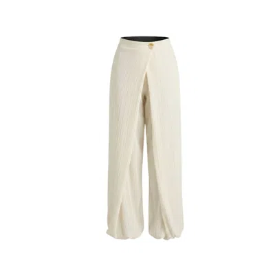 Glam On You Women's White Zainab Pants In Neutral
