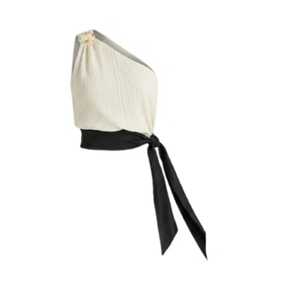 Glam On You Women's White Zainab Top In Neutral