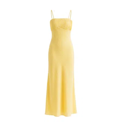 Glam On You Women's Yellow Attina Dress