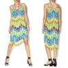 Glam Pleat Spaghetti Maxi In Multi In Multi
