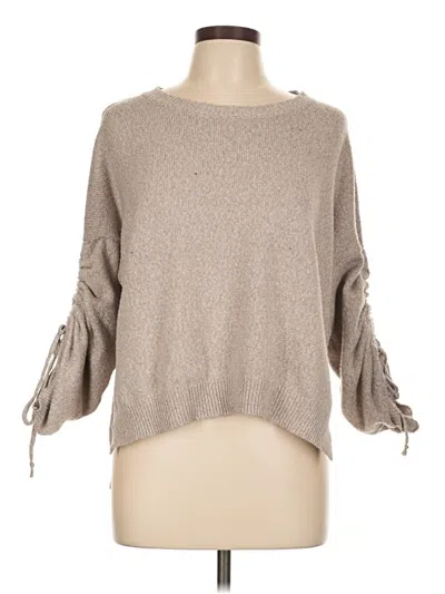 Pre-owned Glam Pullover Sweater In Tan