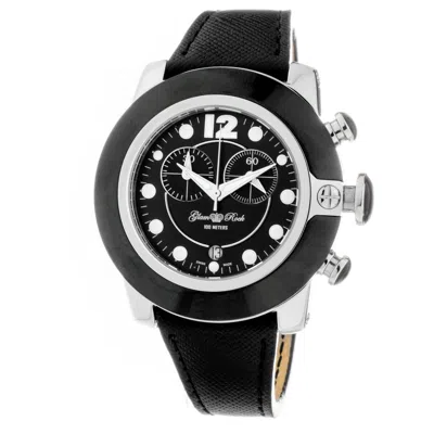 Glam Rock Leather Dress Women's Watch In Black