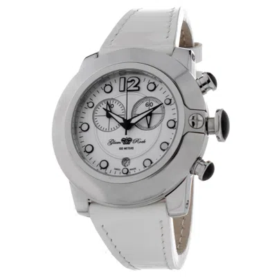 Glam Rock Leather Dress Women's Watch In White