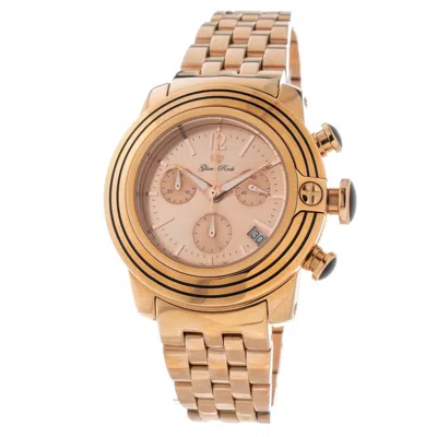 Glam Rock Stainless Steel Dress Women's Watch In Brown