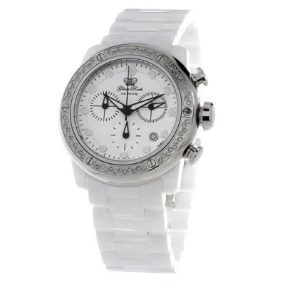 Glam Rock White Ceramic Bracelet Women's Watch