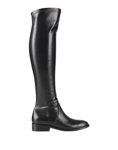 Glam Shoes Woman Boot Black Size 7 Calfskin