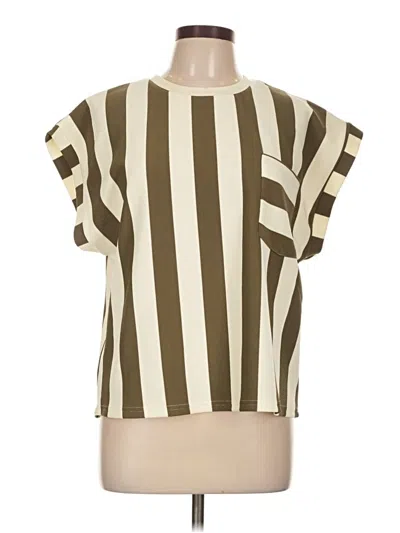 Pre-owned Glam Short Sleeve T-shirt In White