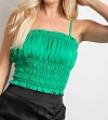 Glam Sippin Tea Top In Green In Green