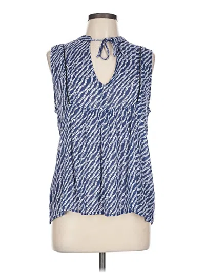 Pre-owned Glam Sleeveless Blouse In Blue
