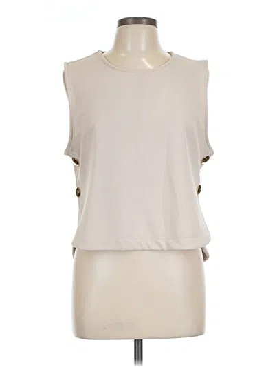 Pre-owned Glam Sleeveless Blouse In Ivory