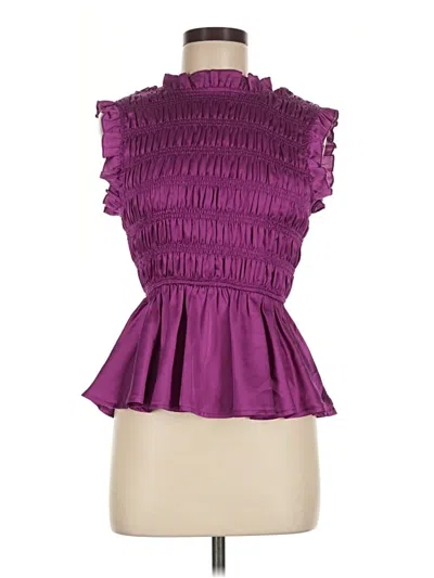 Pre-owned Glam Sleeveless Blouse In Purple