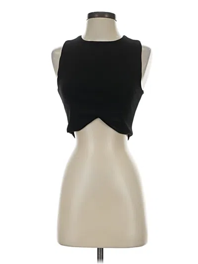Pre-owned Glam Sleeveless Top Black Strapless Neckline Tops