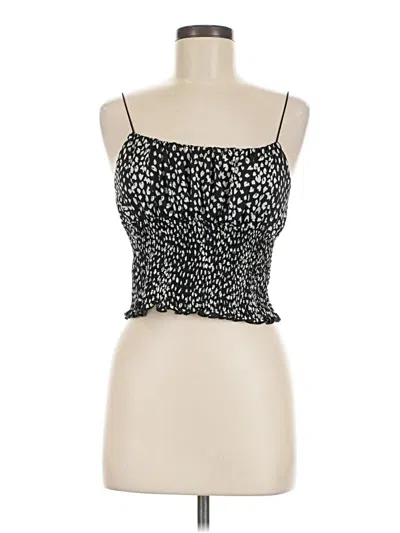 Pre-owned Glam Sleeveless Top Black Sweetheart Neckline Tops