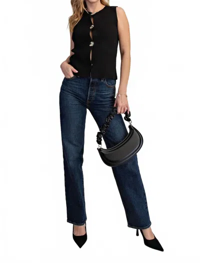 Glam Sundial Vest In Black