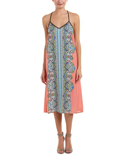 Glam T-back Midi Dress In Multi