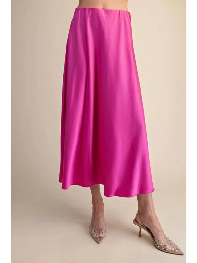 Glam The Tessa Skirt In Magenta In Pink