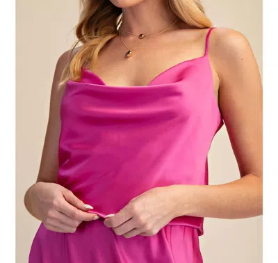 Glam The Tessa Top In Magenta In Pink