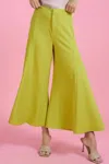 Glam Time To Shine Pants In Lime Green In Multi