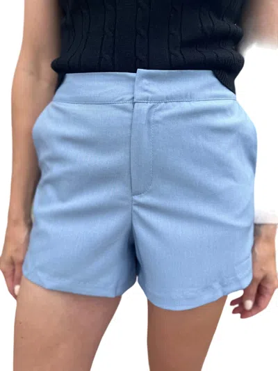 Glam To Town High-waist Shorts In Sky In Blue