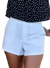 Glam To Town High-waist Shorts In White In White