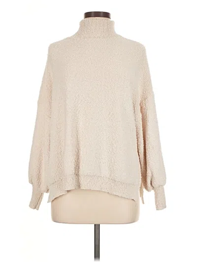 Pre-owned Glam Turtleneck Sweater In Tan