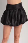 Glam Valentino Bubble Skort In Black In Black