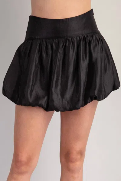 Glam Valentino Bubble Skort In Black