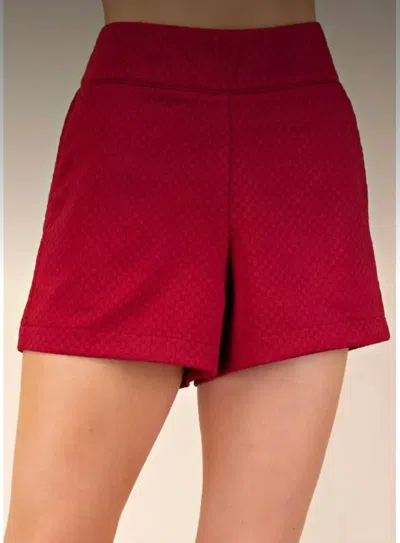 Glam Women's Shorts In Red