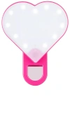 Glamcor Riki Sweetheart Selfie Light And Touch Up Mirror In 艳粉色