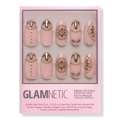 Glamnetic Athenian Gold Press-on Nails In Pink