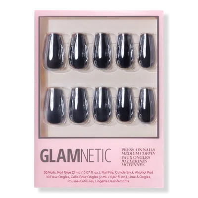Glamnetic Gunmetal Press-on Nails In Black