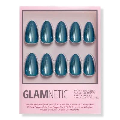 Glamnetic Midnight Teal Press-on Nails In Blue