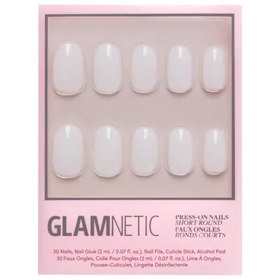 Glamnetic Press-on Nail Kit Milk Bath In White