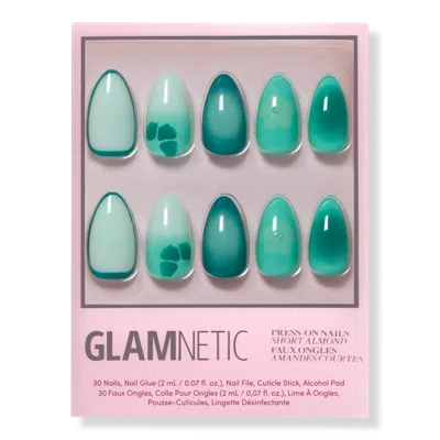 Glamnetic Siren Green Press-on Nails