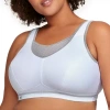 Glamorise Elite Performance Camisole Womens Medium Support Full Coverage Unlined Wireless Sports Bra 1067 In White
