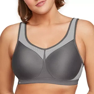 Glamorise High Impact Wonderwire Sports Underwire Bra-9066 In Gray