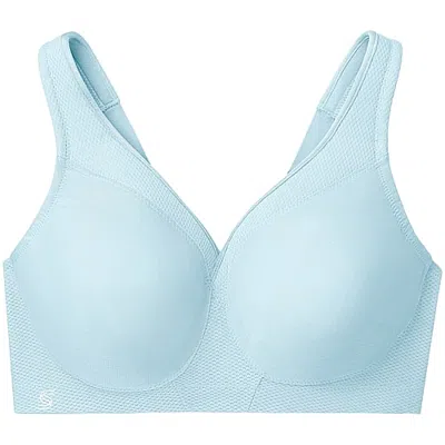 Glamorise Magic Lift Ultimate Womens Seamless High Support Full Coverage Sports T-shirt Sports Bra 1006 In Blue