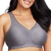 Glamorise Magic Lift Ultimate Womens Seamless High Support Full Coverage T-shirt Wireless Sports Bra 1006 In Gray