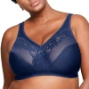 Glamorise Magiclift Minimizer Wirefree Bra-1003 In Blue