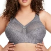 Glamorise Magiclift Moisture Control Wirefree Bra-1064 In Gray