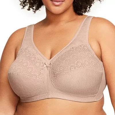Glamorise Magiclift Moisture Control Wirefree Bra-1064 In Sand