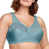 Glamorise Magiclift Original Support Wirefree Bra-1000 In Blue