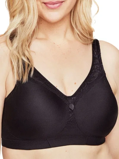 Glamorise Magiclift Seamless Everyday Wire-free Bra In Black