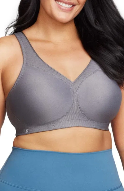 Glamorise Magiclift® Seamless Sports Bra In Charcoal Gray
